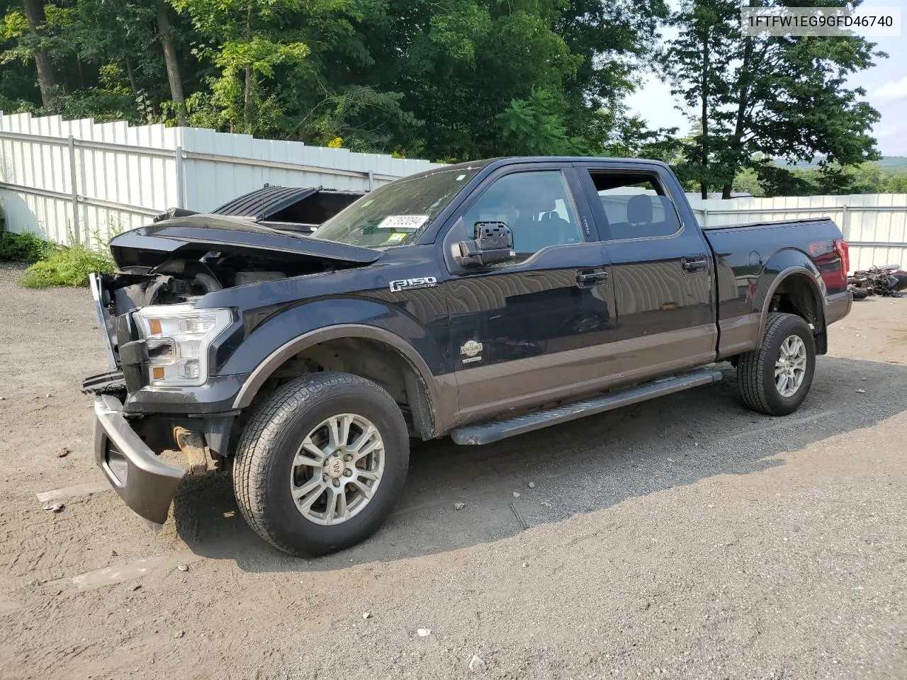 2016 Ford F150 Supercrew VIN: 1FTFW1EG9GFD46740 Lot: 67382094