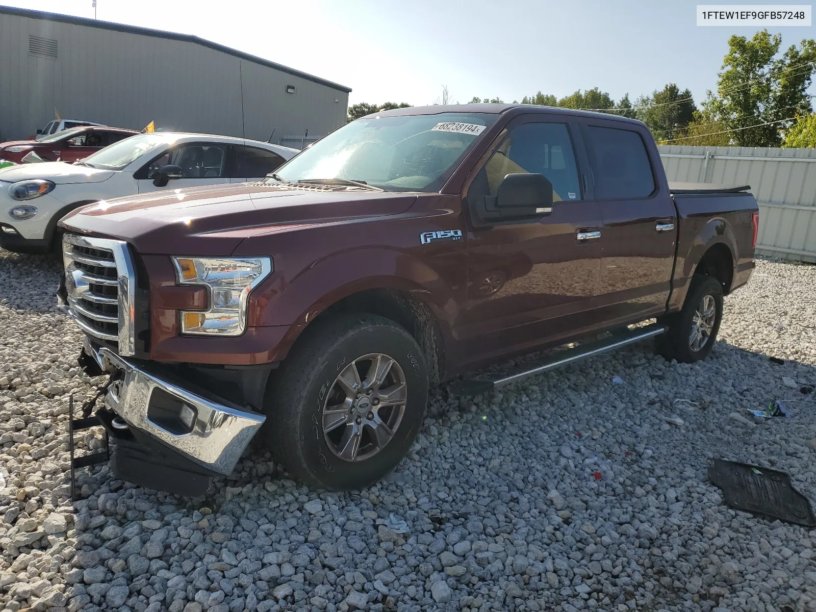 2016 Ford F150 Supercrew VIN: 1FTEW1EF9GFB57248 Lot: 68238194