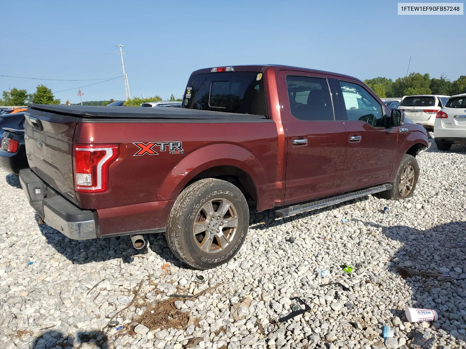 2016 Ford F150 Supercrew VIN: 1FTEW1EF9GFB57248 Lot: 68238194