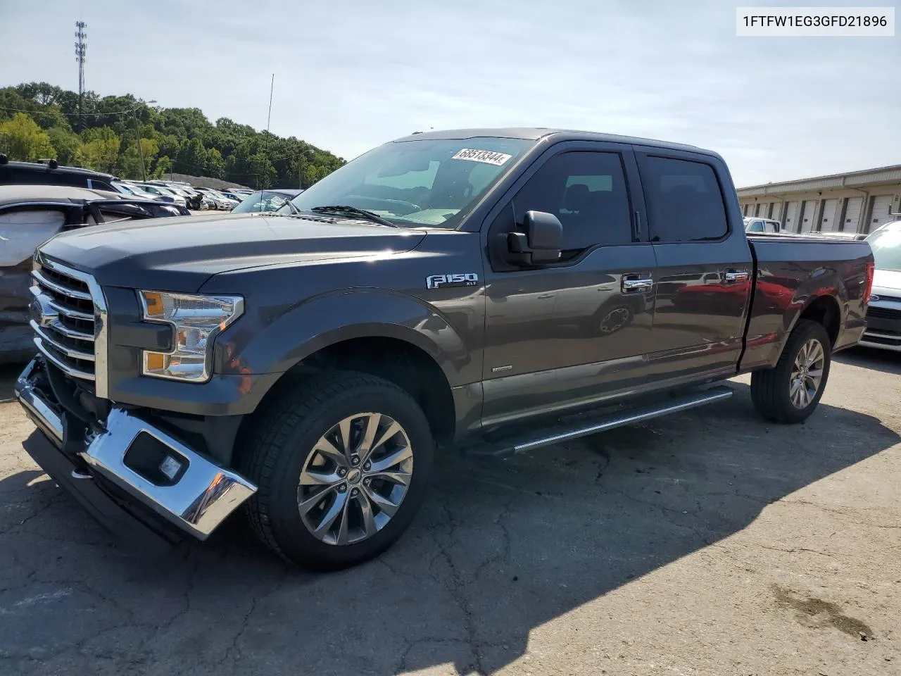 2016 Ford F150 Supercrew VIN: 1FTFW1EG3GFD21896 Lot: 68513344