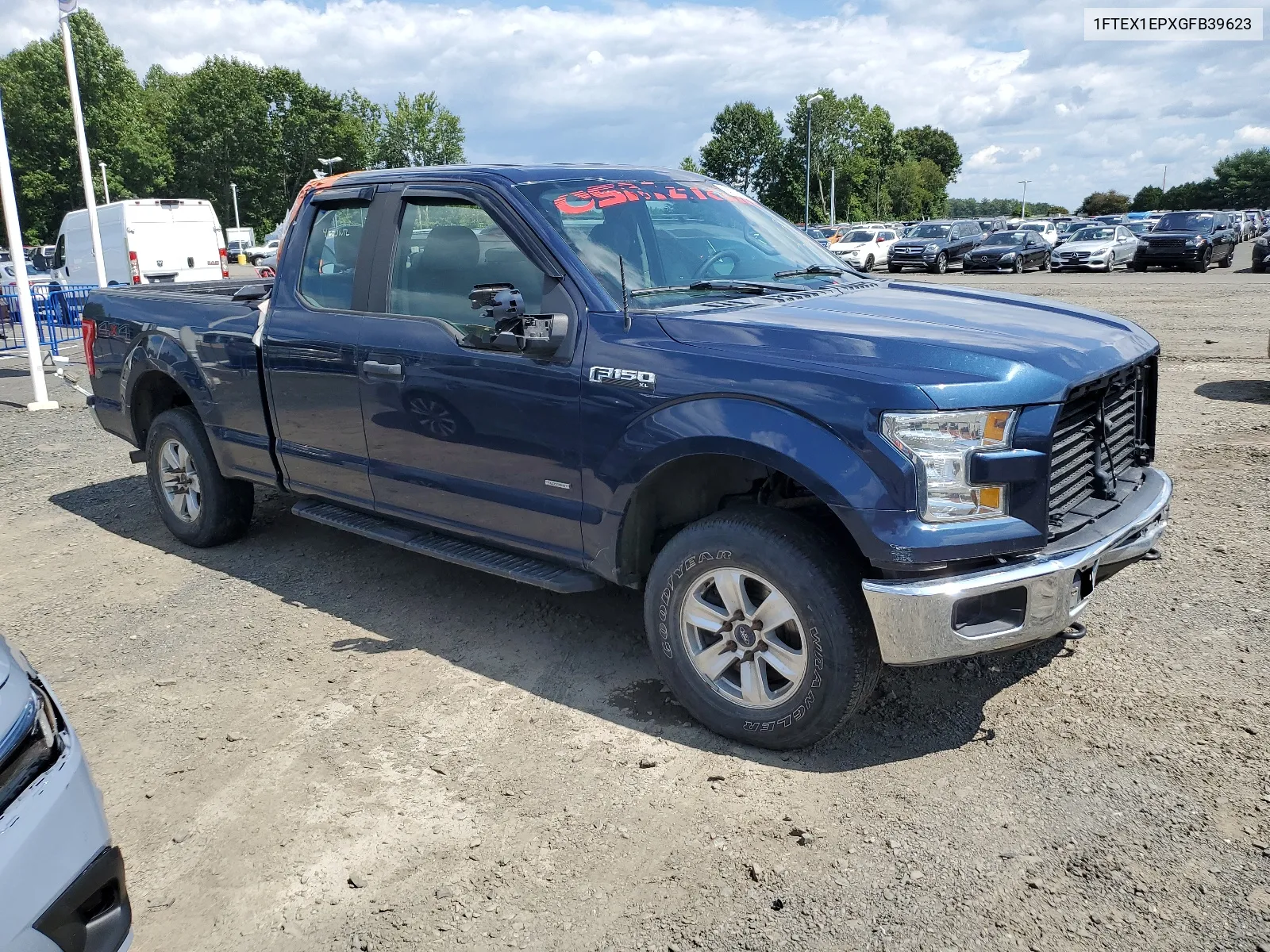 2016 Ford F150 Super Cab VIN: 1FTEX1EPXGFB39623 Lot: 68705394