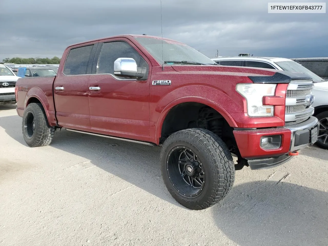 2016 Ford F150 Supercrew VIN: 1FTEW1EFXGFB43777 Lot: 68793814