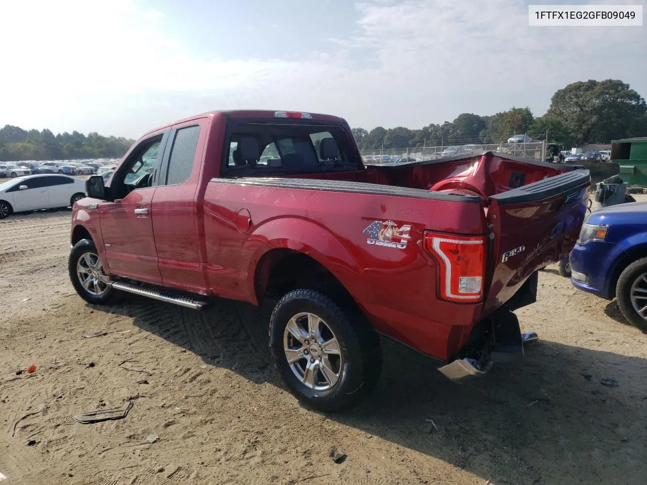 1FTFX1EG2GFB09049 2016 Ford F150 Super Cab