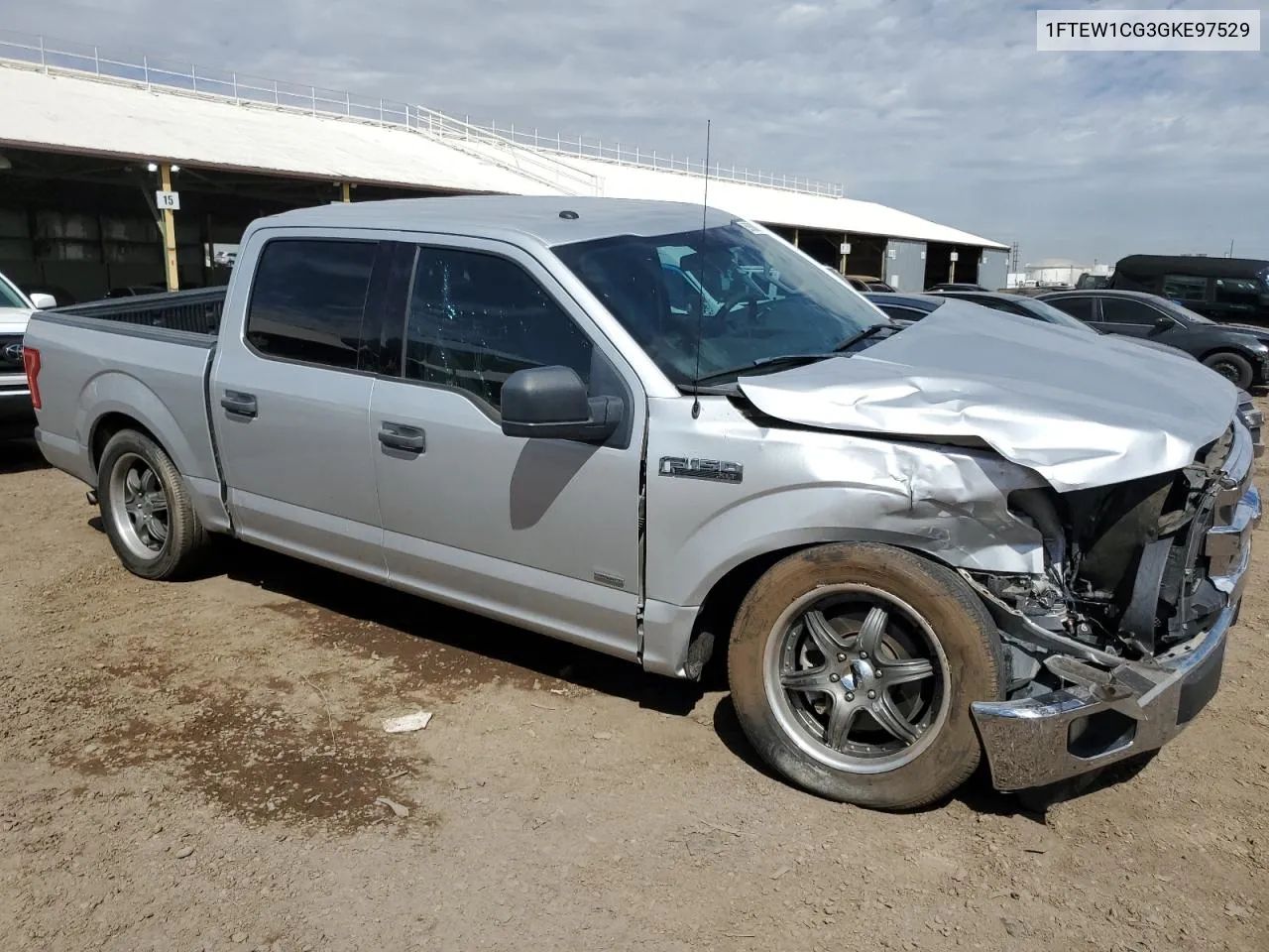 2016 Ford F150 Supercrew VIN: 1FTEW1CG3GKE97529 Lot: 69088313