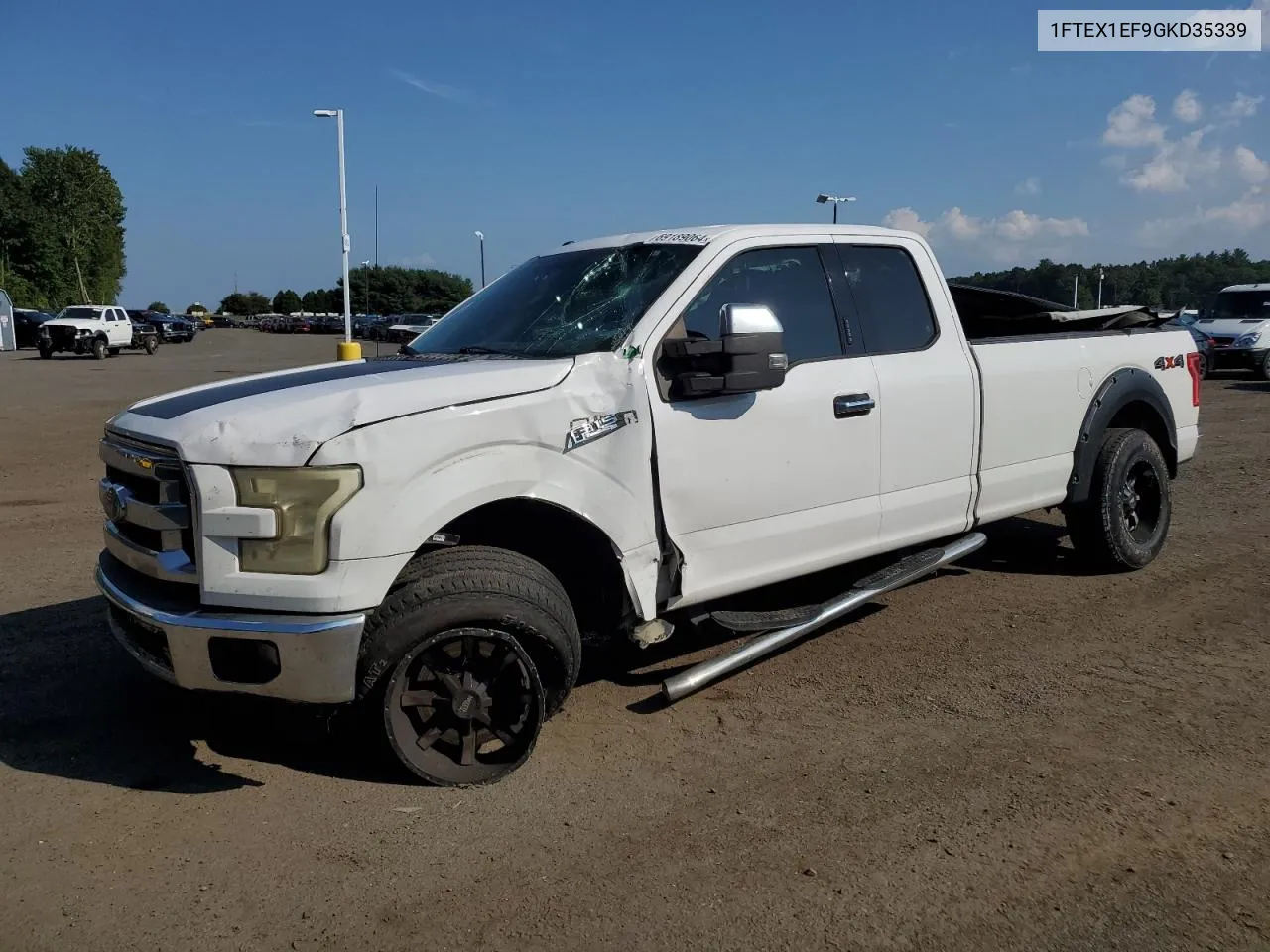 2016 Ford F150 Super Cab VIN: 1FTEX1EF9GKD35339 Lot: 69189064