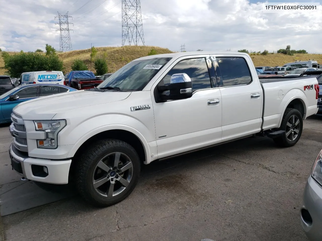 1FTFW1EGXGFC30091 2016 Ford F150 Supercrew