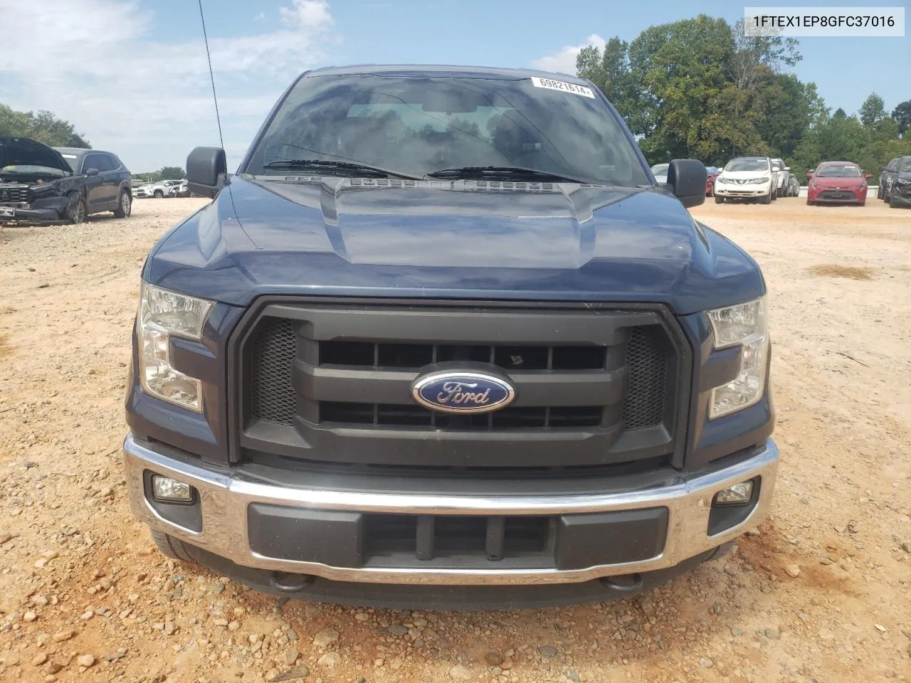 1FTEX1EP8GFC37016 2016 Ford F150 Super Cab