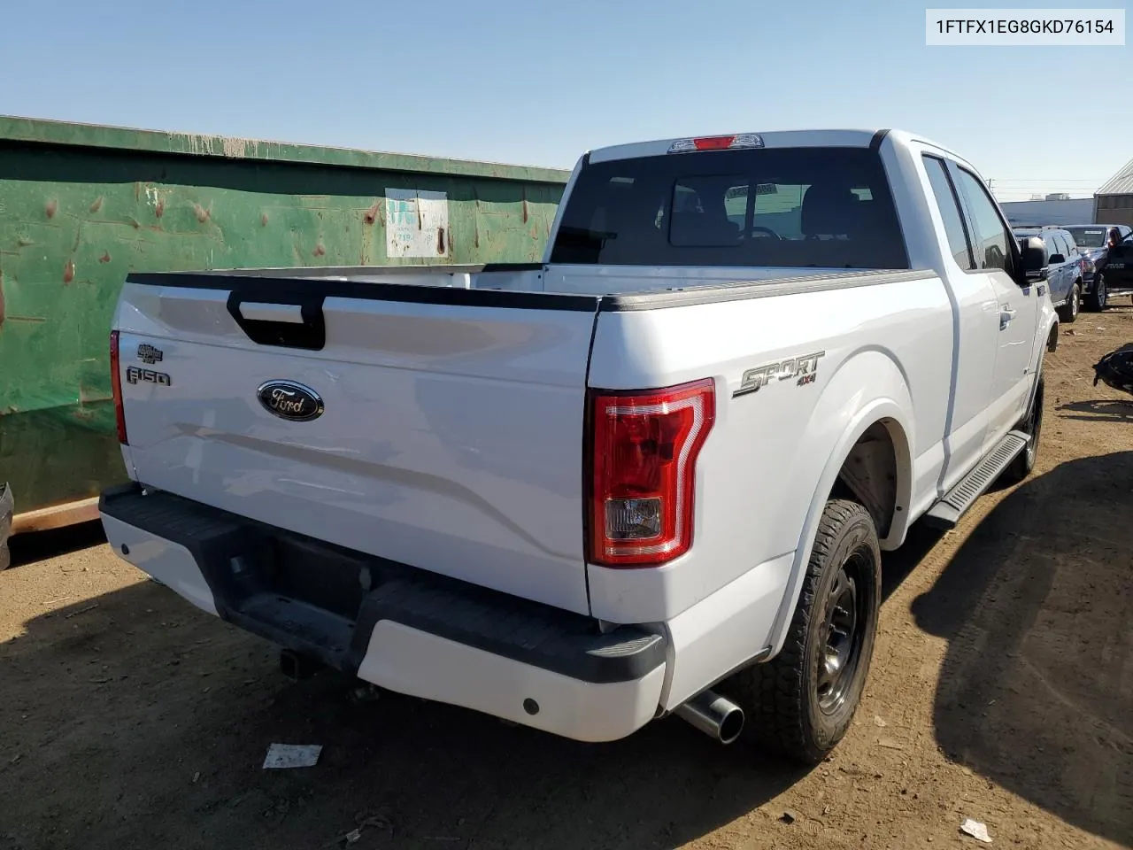 1FTFX1EG8GKD76154 2016 Ford F150 Super Cab