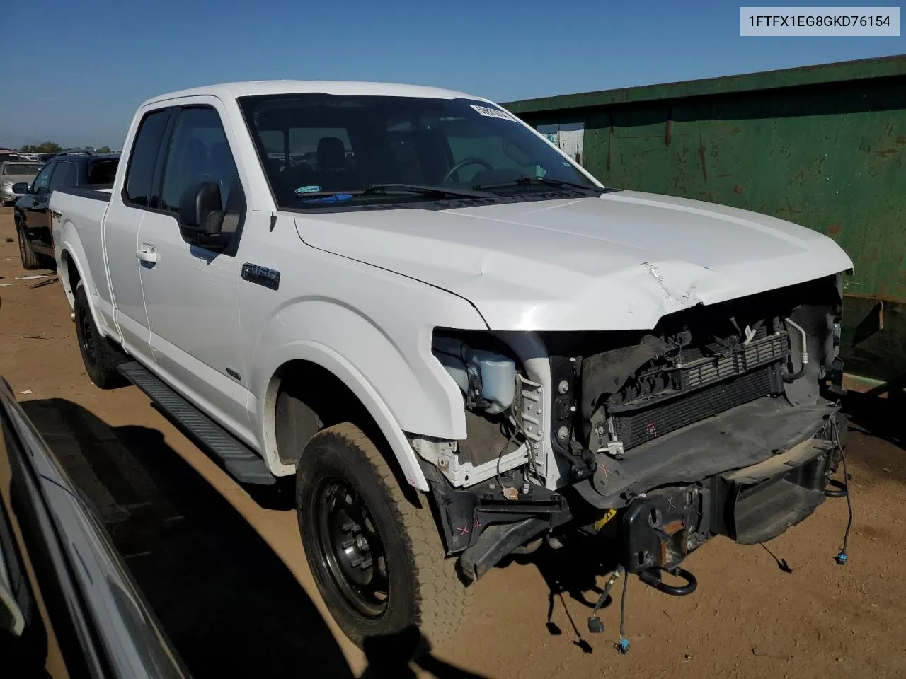 1FTFX1EG8GKD76154 2016 Ford F150 Super Cab