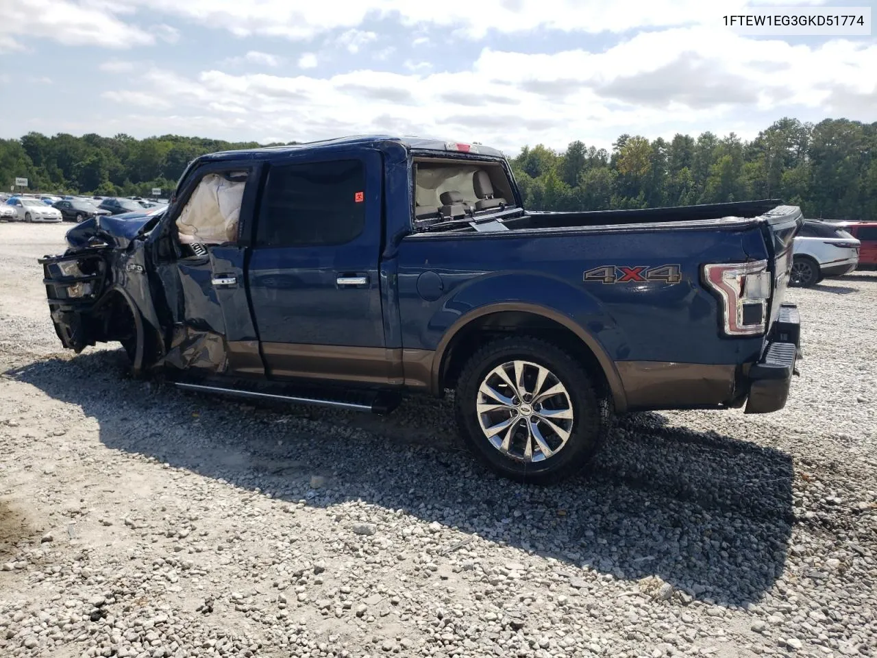 2016 Ford F150 Supercrew VIN: 1FTEW1EG3GKD51774 Lot: 69935524