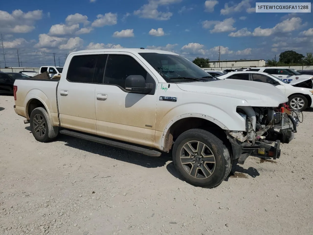 2016 Ford F150 Supercrew VIN: 1FTEW1CGXGFA11288 Lot: 69939254