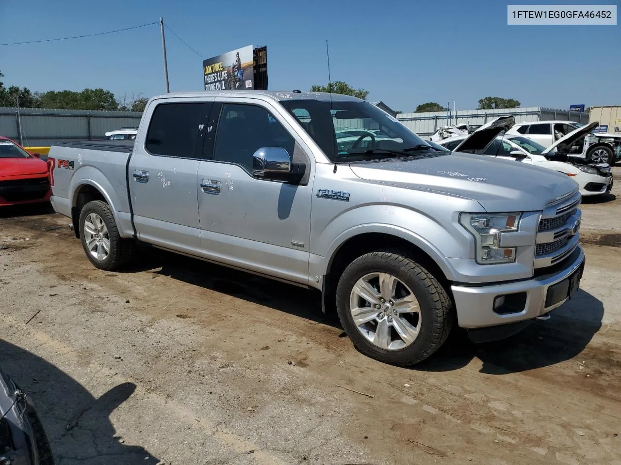 1FTEW1EG0GFA46452 2016 Ford F150 Supercrew