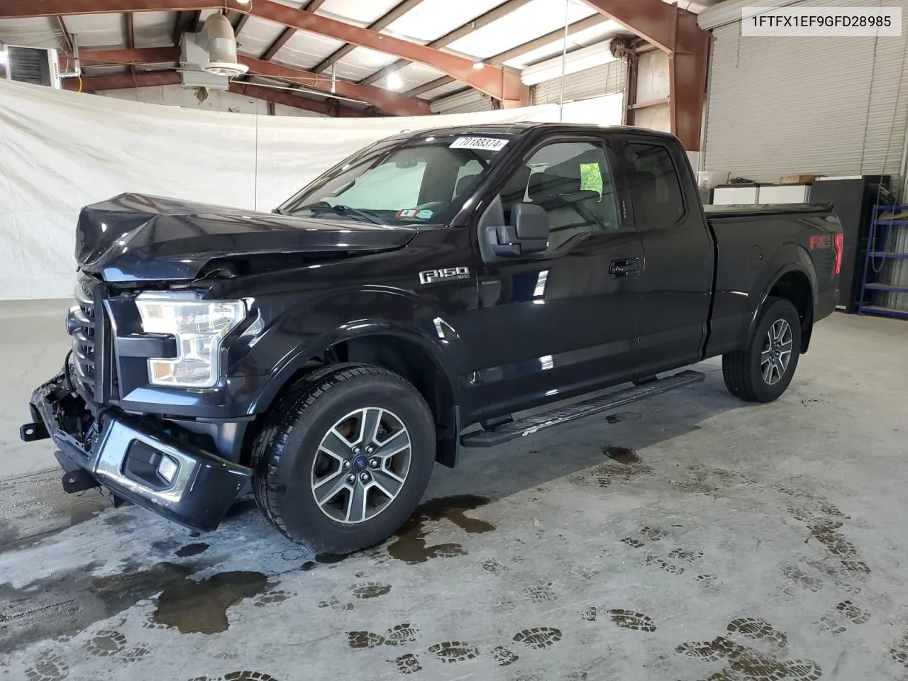 2016 Ford F150 Super Cab VIN: 1FTFX1EF9GFD28985 Lot: 70188374