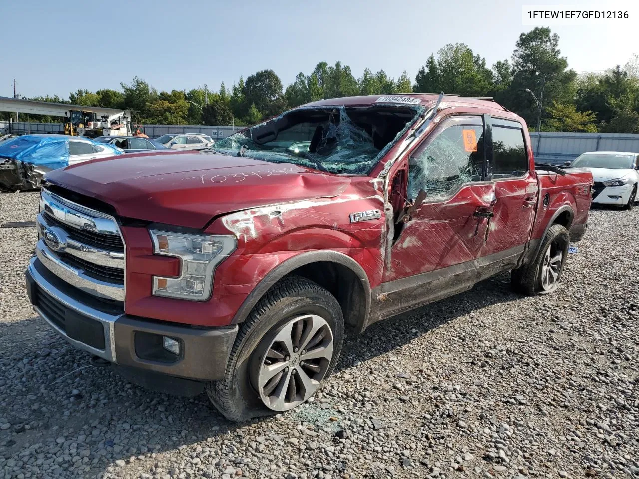 2016 Ford F150 Supercrew VIN: 1FTEW1EF7GFD12136 Lot: 70342484