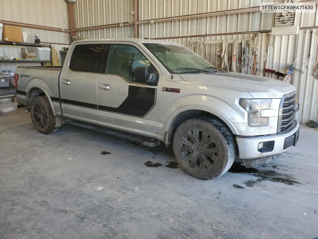 2016 Ford F150 Supercrew VIN: 1FTEW1CFXGFA71630 Lot: 70479564