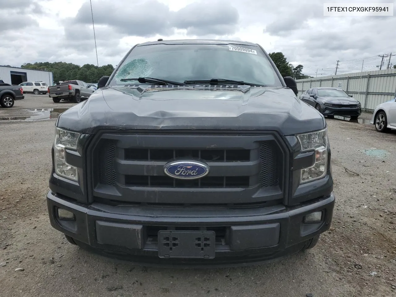 2016 Ford F150 Super Cab VIN: 1FTEX1CPXGKF95941 Lot: 70509094