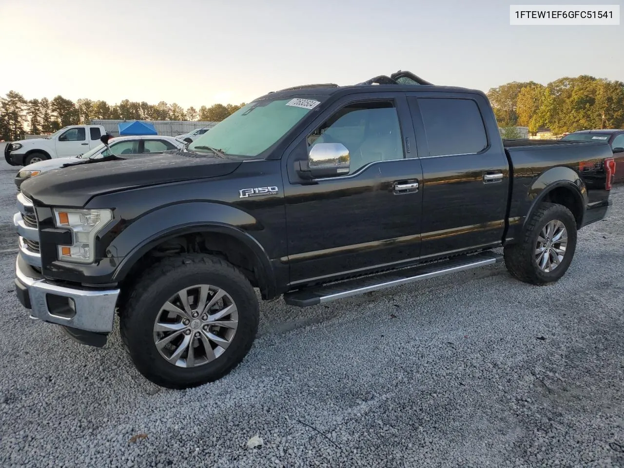 2016 Ford F150 Supercrew VIN: 1FTEW1EF6GFC51541 Lot: 70630504