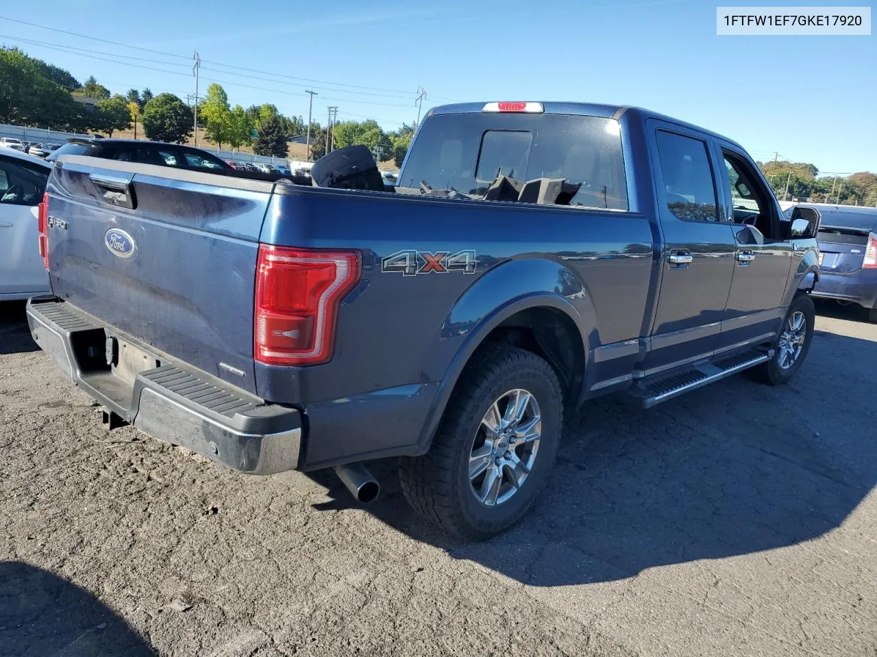 2016 Ford F150 Supercrew VIN: 1FTFW1EF7GKE17920 Lot: 70727874