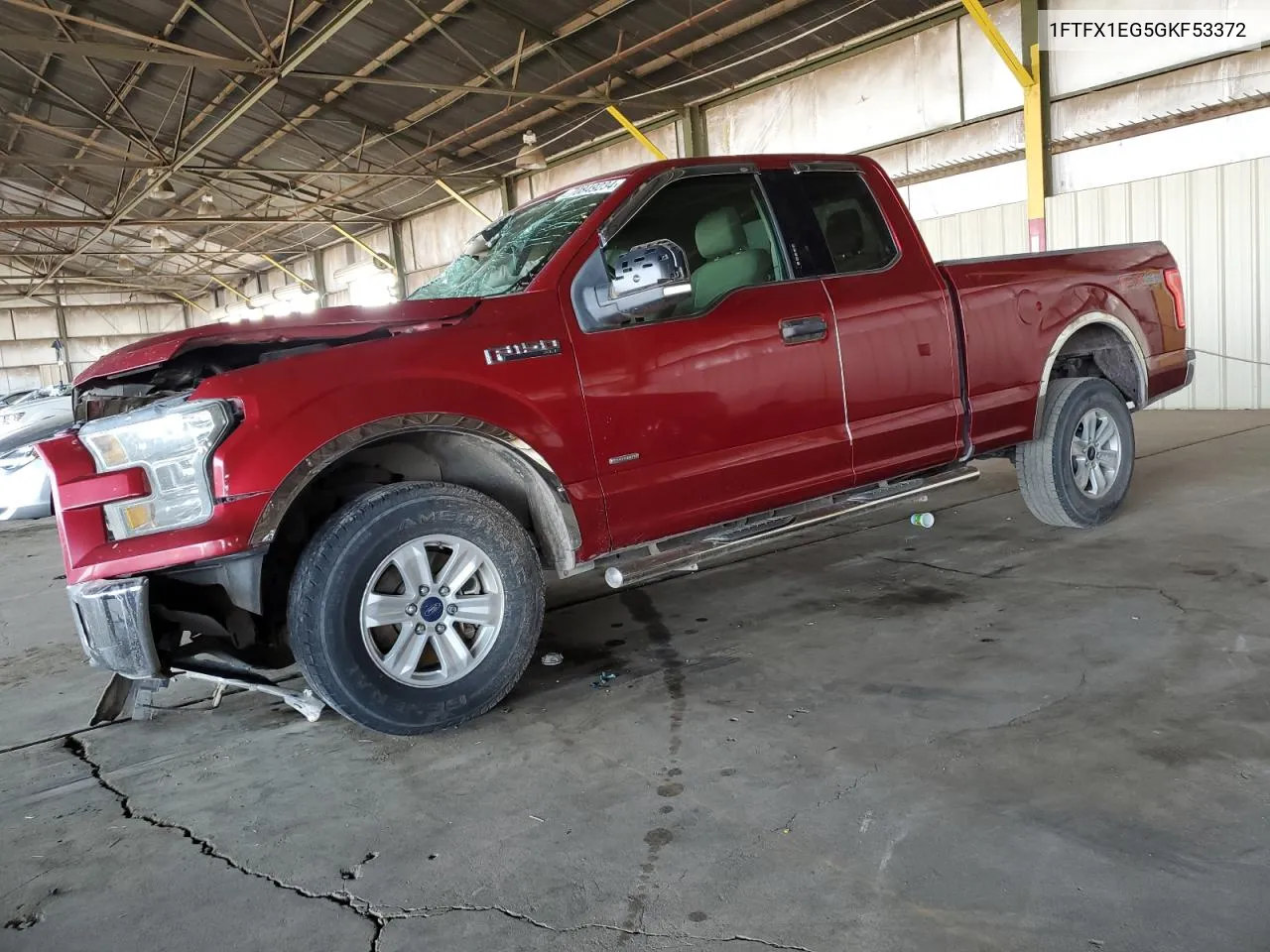 2016 Ford F150 Super Cab VIN: 1FTFX1EG5GKF53372 Lot: 70849234