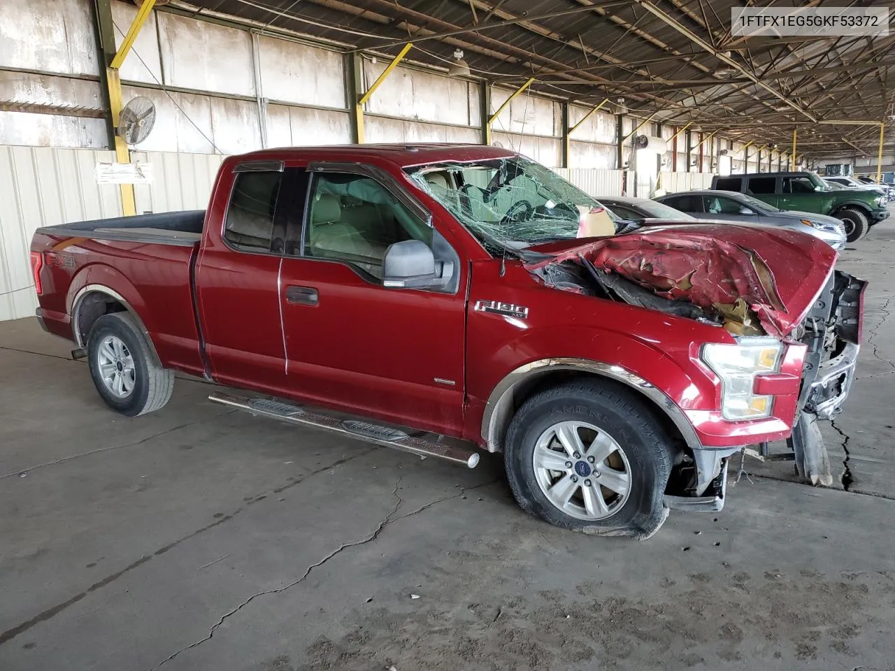 2016 Ford F150 Super Cab VIN: 1FTFX1EG5GKF53372 Lot: 70849234