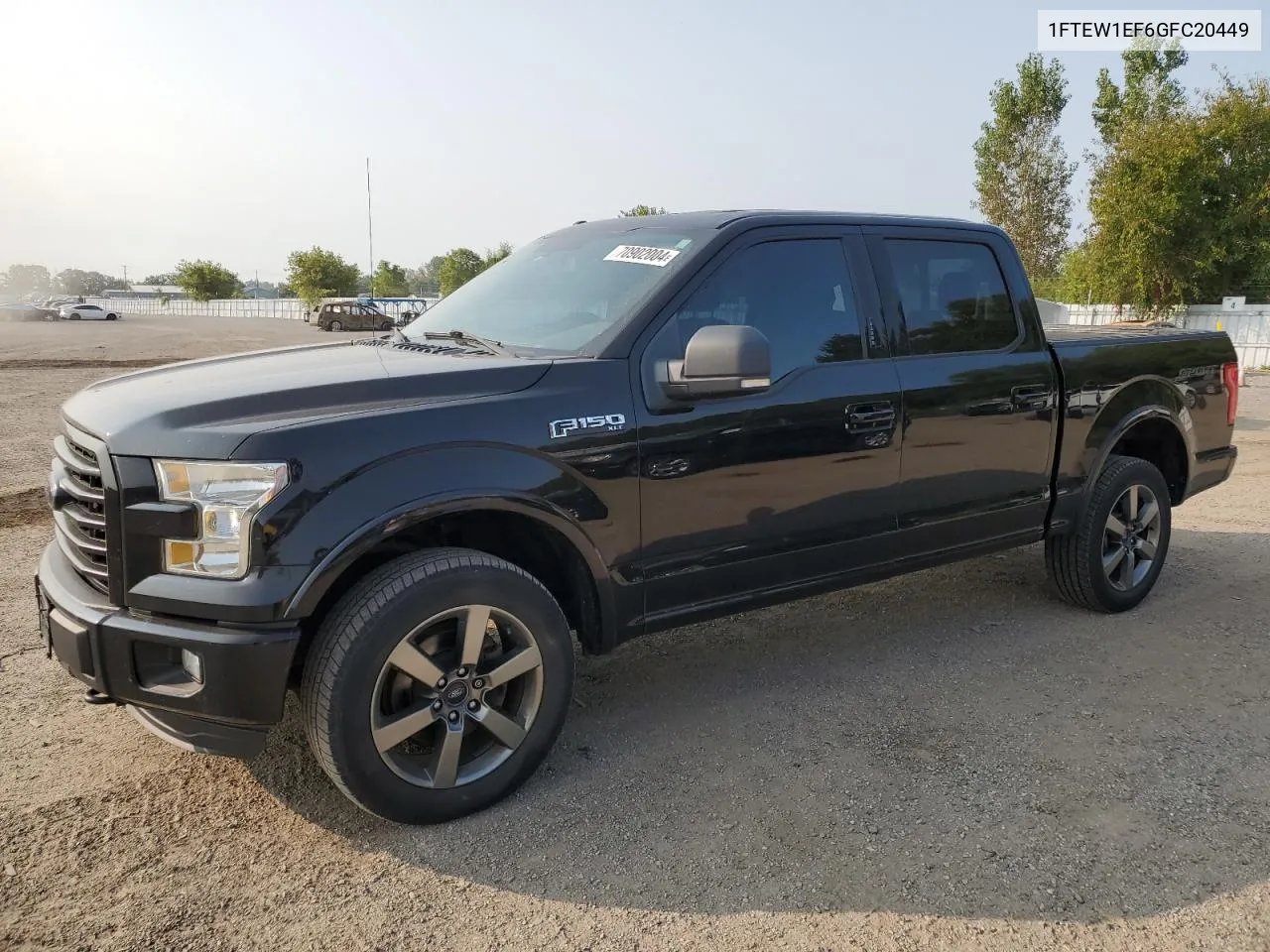 2016 Ford F150 Supercrew VIN: 1FTEW1EF6GFC20449 Lot: 70902004