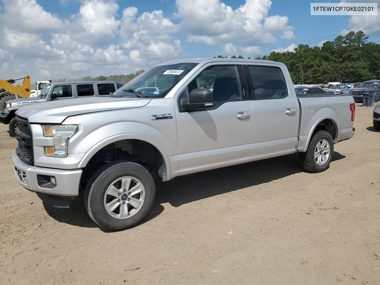 2016 Ford F150 Supercrew VIN: 1FTEW1CP7GKE02101 Lot: 70988624