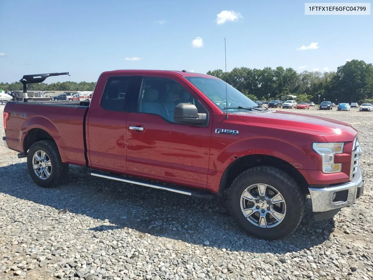 2016 Ford F150 Super Cab VIN: 1FTFX1EF6GFC04799 Lot: 71596594