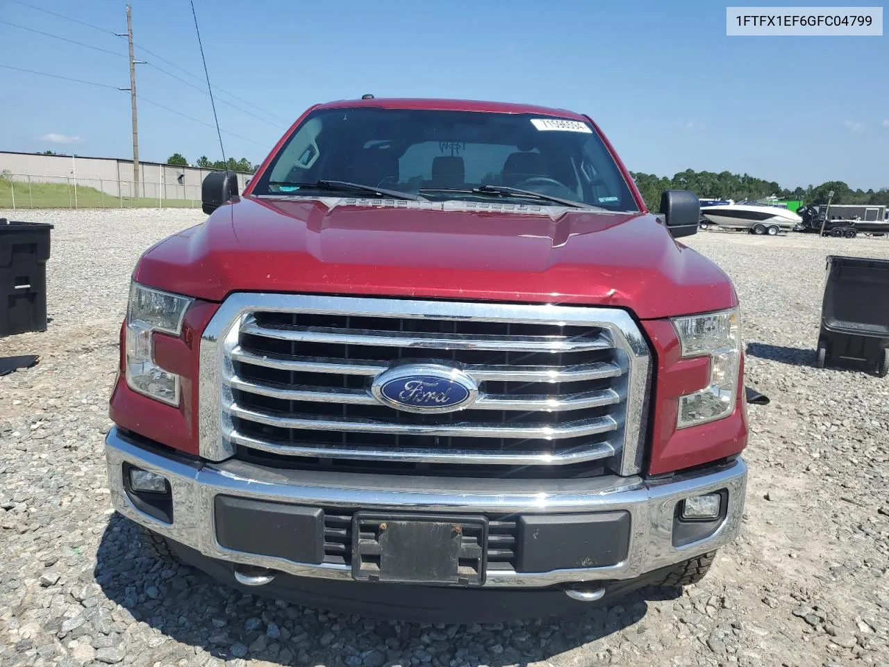 2016 Ford F150 Super Cab VIN: 1FTFX1EF6GFC04799 Lot: 71596594