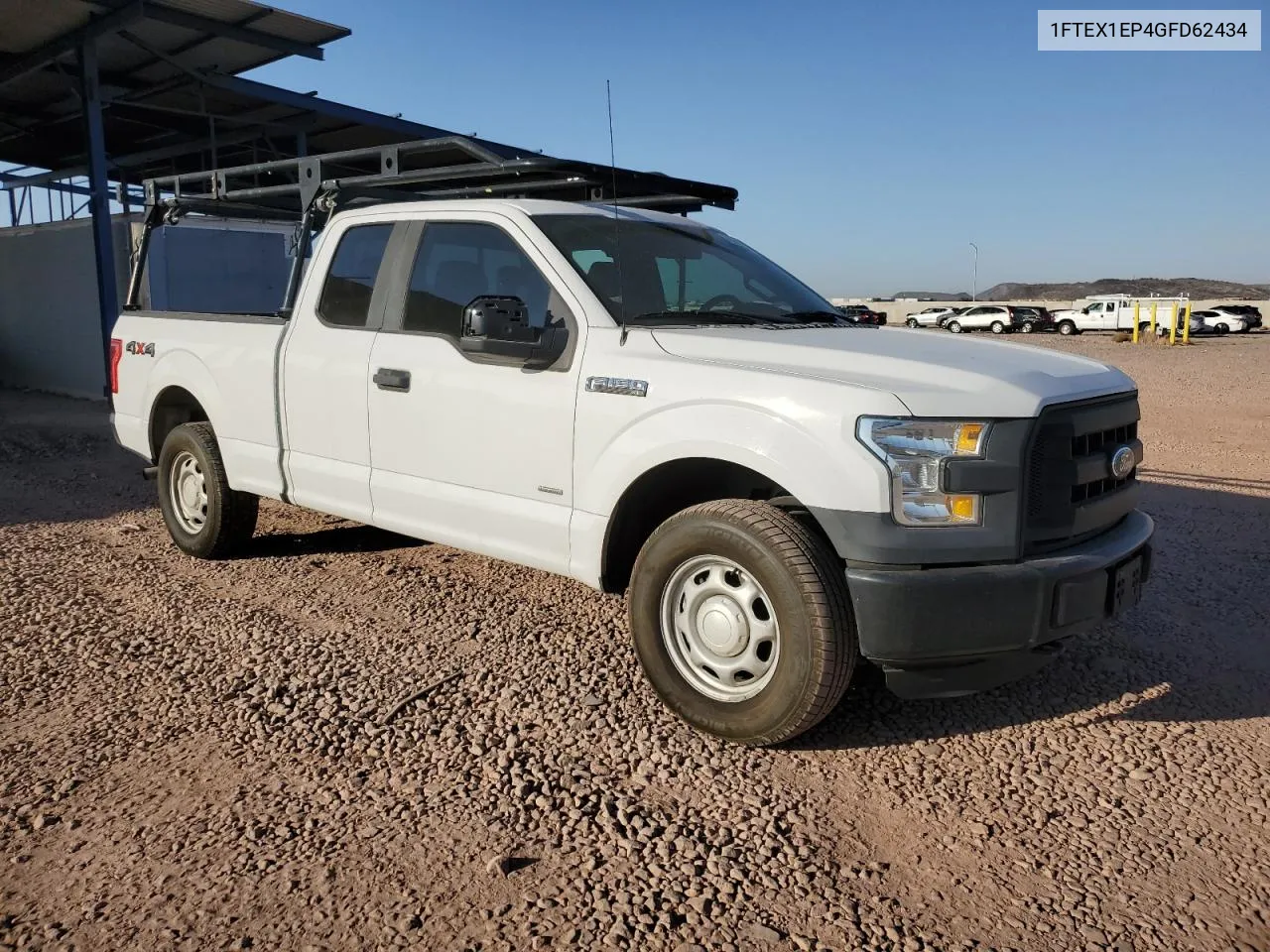 2016 Ford F150 Super Cab VIN: 1FTEX1EP4GFD62434 Lot: 71655494