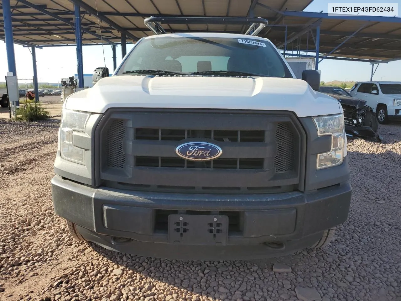 2016 Ford F150 Super Cab VIN: 1FTEX1EP4GFD62434 Lot: 71655494