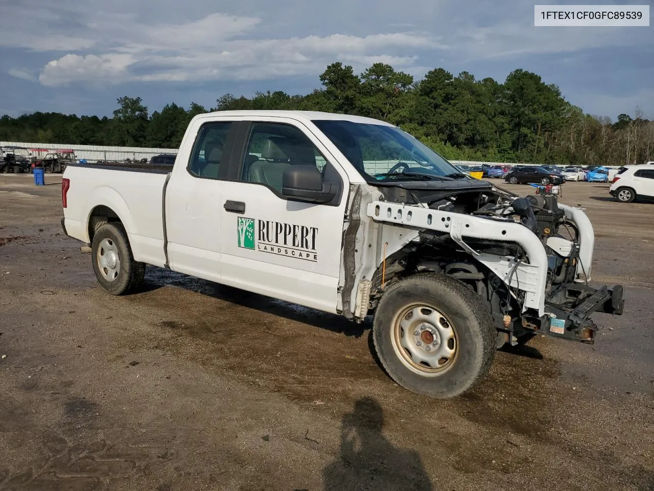 2016 Ford F150 Super Cab VIN: 1FTEX1CF0GFC89539 Lot: 71663254