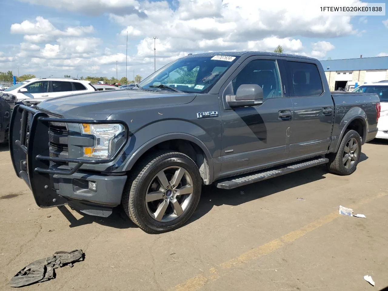 2016 Ford F150 Supercrew VIN: 1FTEW1EG2GKE01838 Lot: 71707524