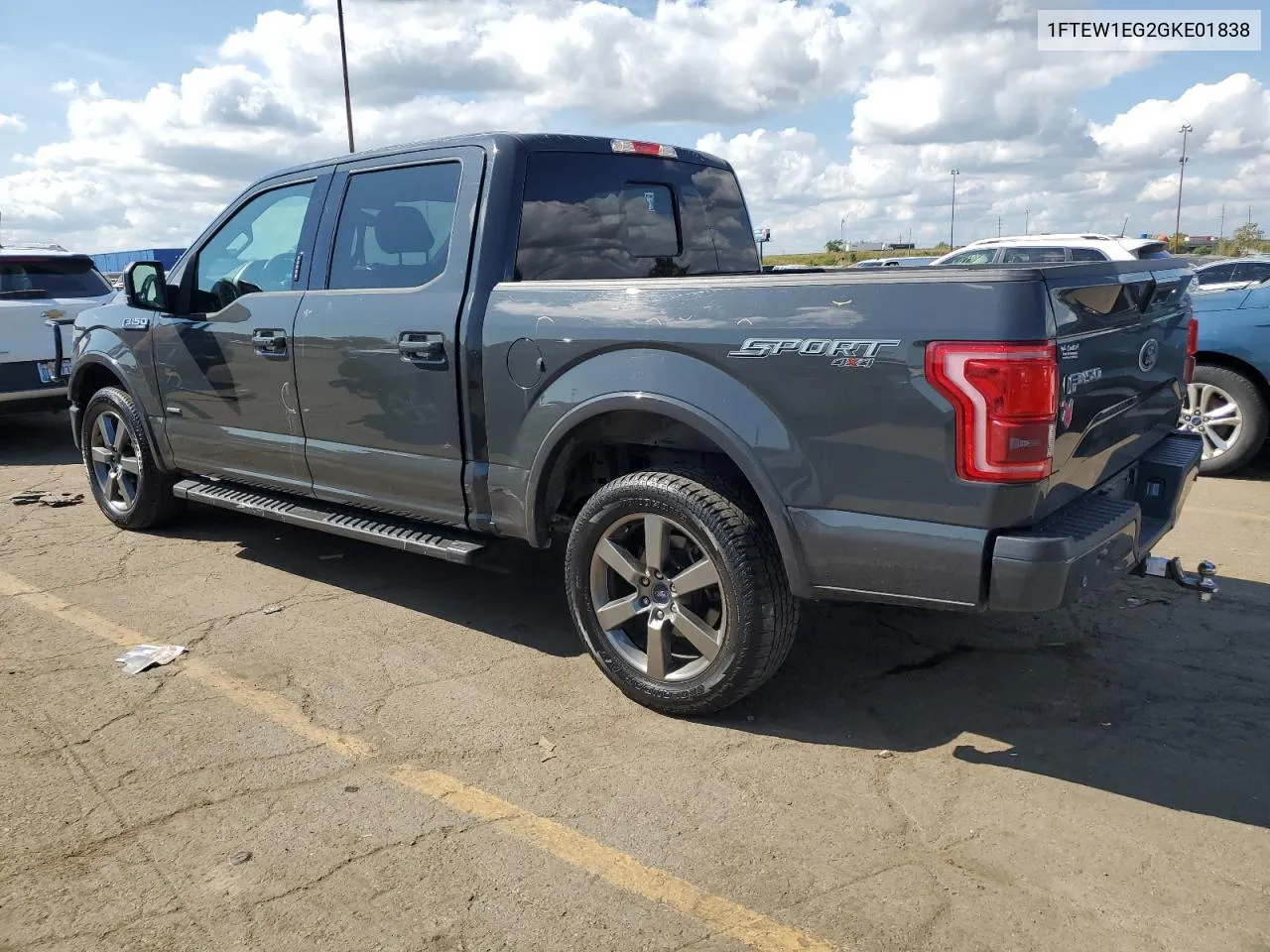 2016 Ford F150 Supercrew VIN: 1FTEW1EG2GKE01838 Lot: 71707524