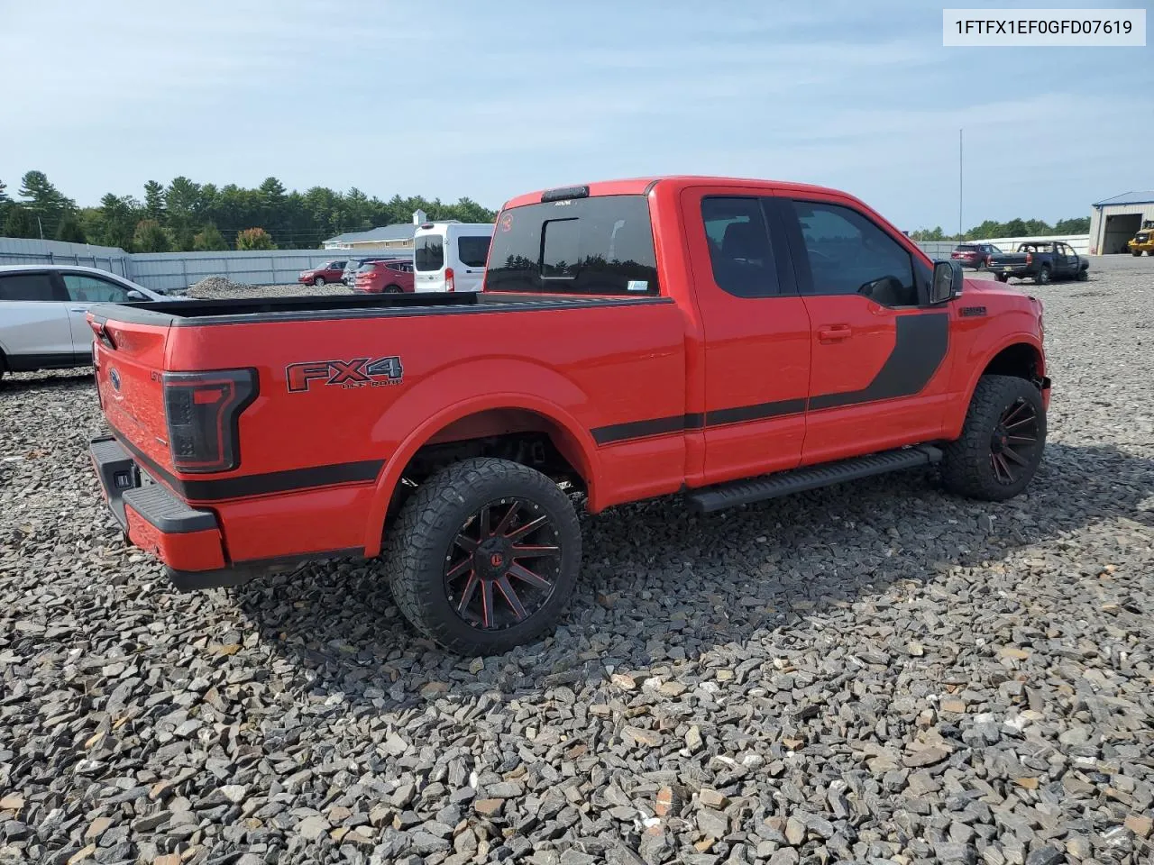 1FTFX1EF0GFD07619 2016 Ford F150 Super Cab