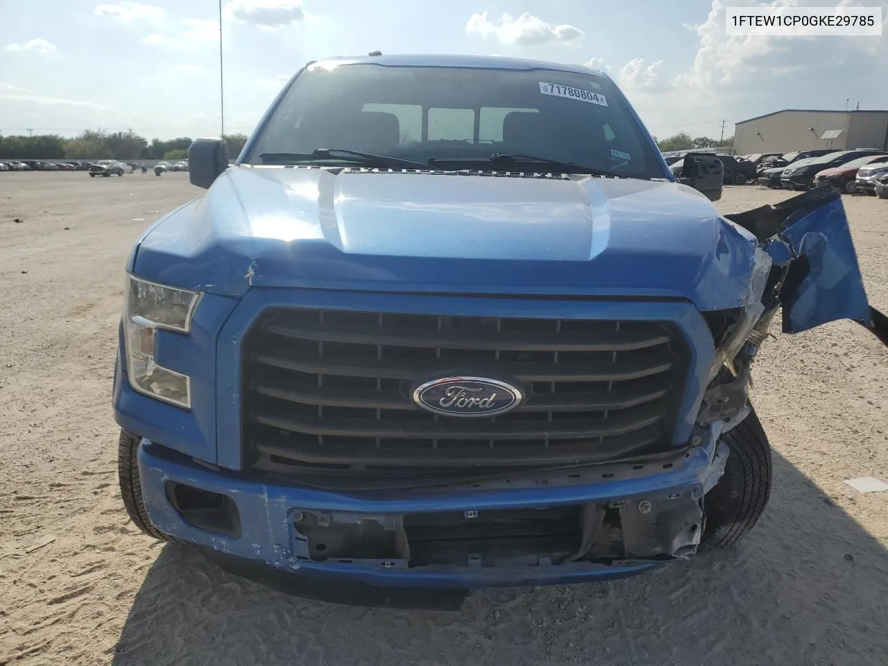 2016 Ford F150 Supercrew VIN: 1FTEW1CP0GKE29785 Lot: 71780804