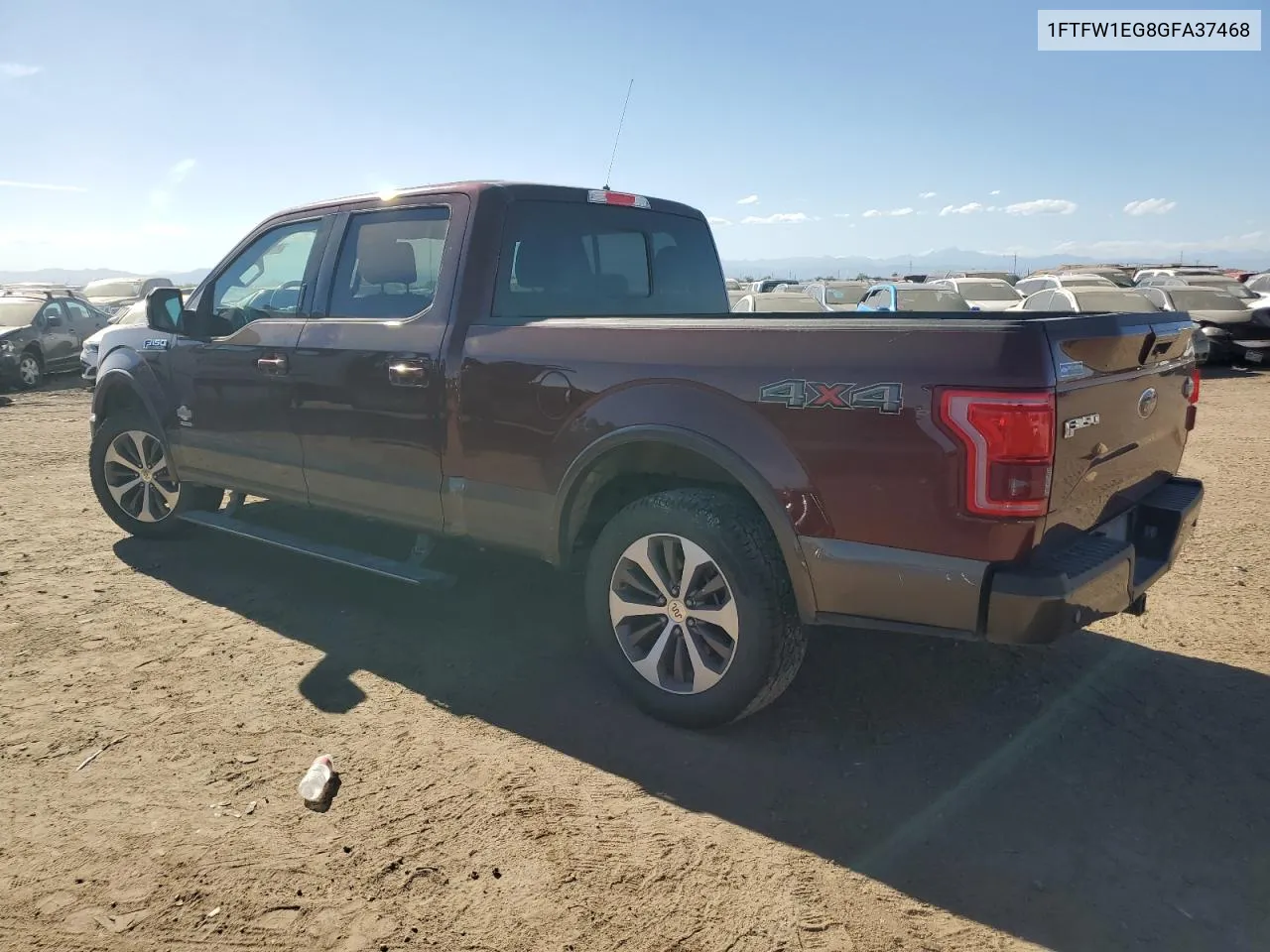 1FTFW1EG8GFA37468 2016 Ford F150 Supercrew