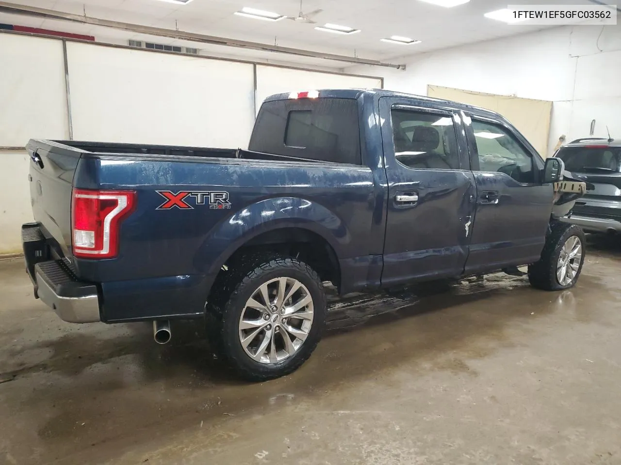 2016 Ford F150 Supercrew VIN: 1FTEW1EF5GFC03562 Lot: 71825744