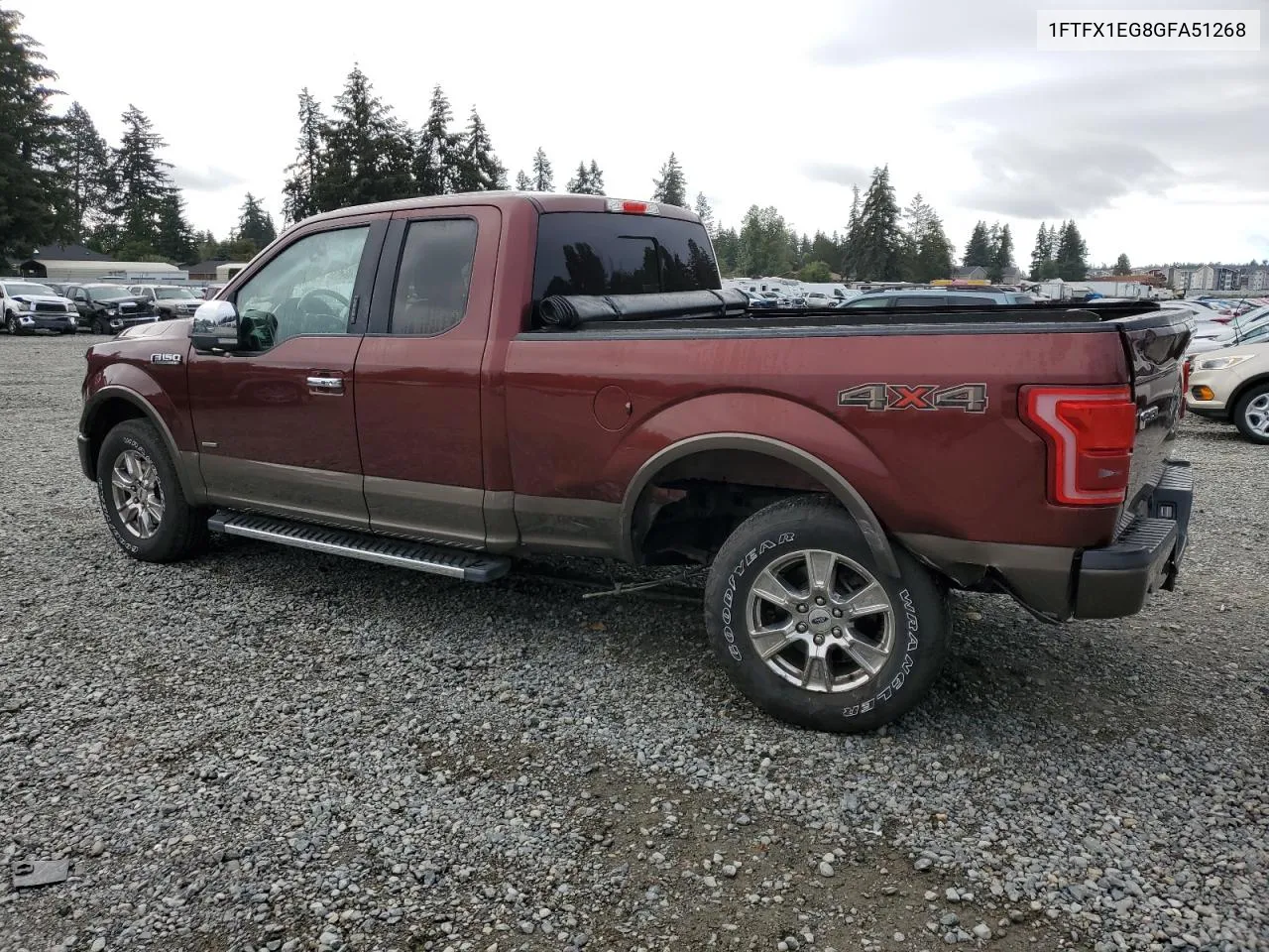 2016 Ford F150 Super Cab VIN: 1FTFX1EG8GFA51268 Lot: 71973804