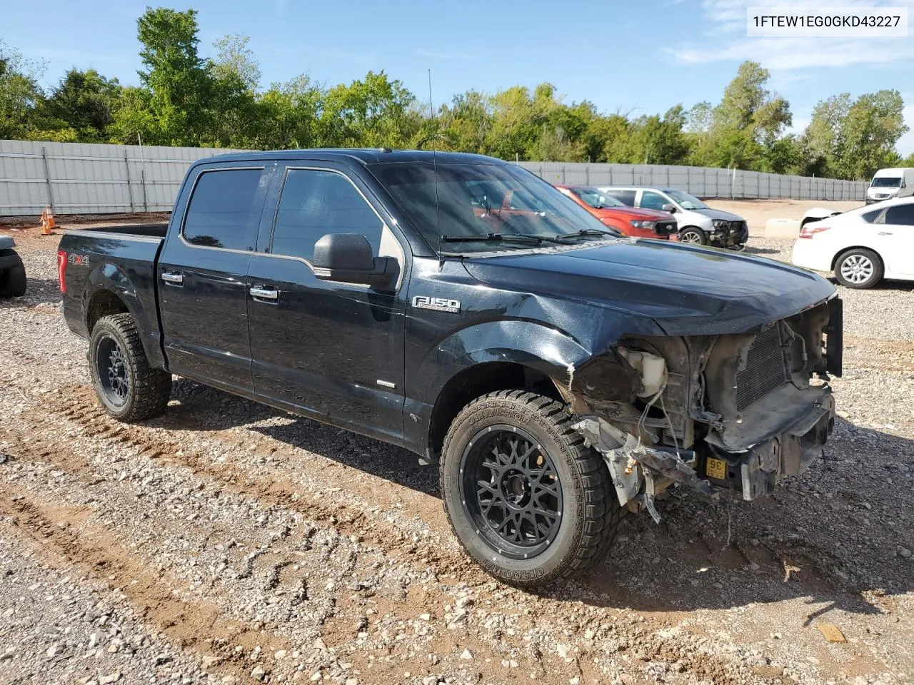 2016 Ford F150 Supercrew VIN: 1FTEW1EG0GKD43227 Lot: 72170164