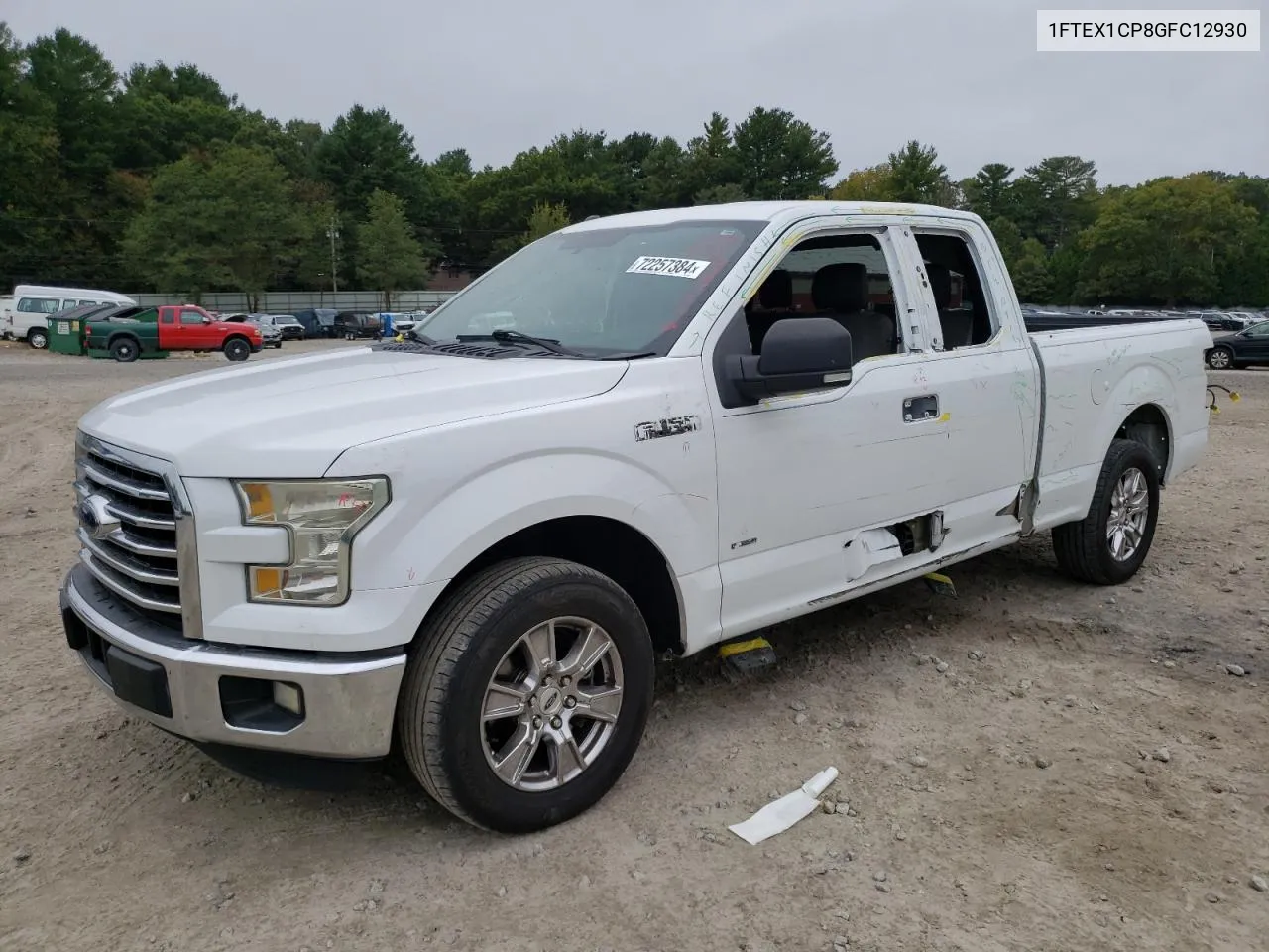 2016 Ford F150 Super Cab VIN: 1FTEX1CP8GFC12930 Lot: 72257384