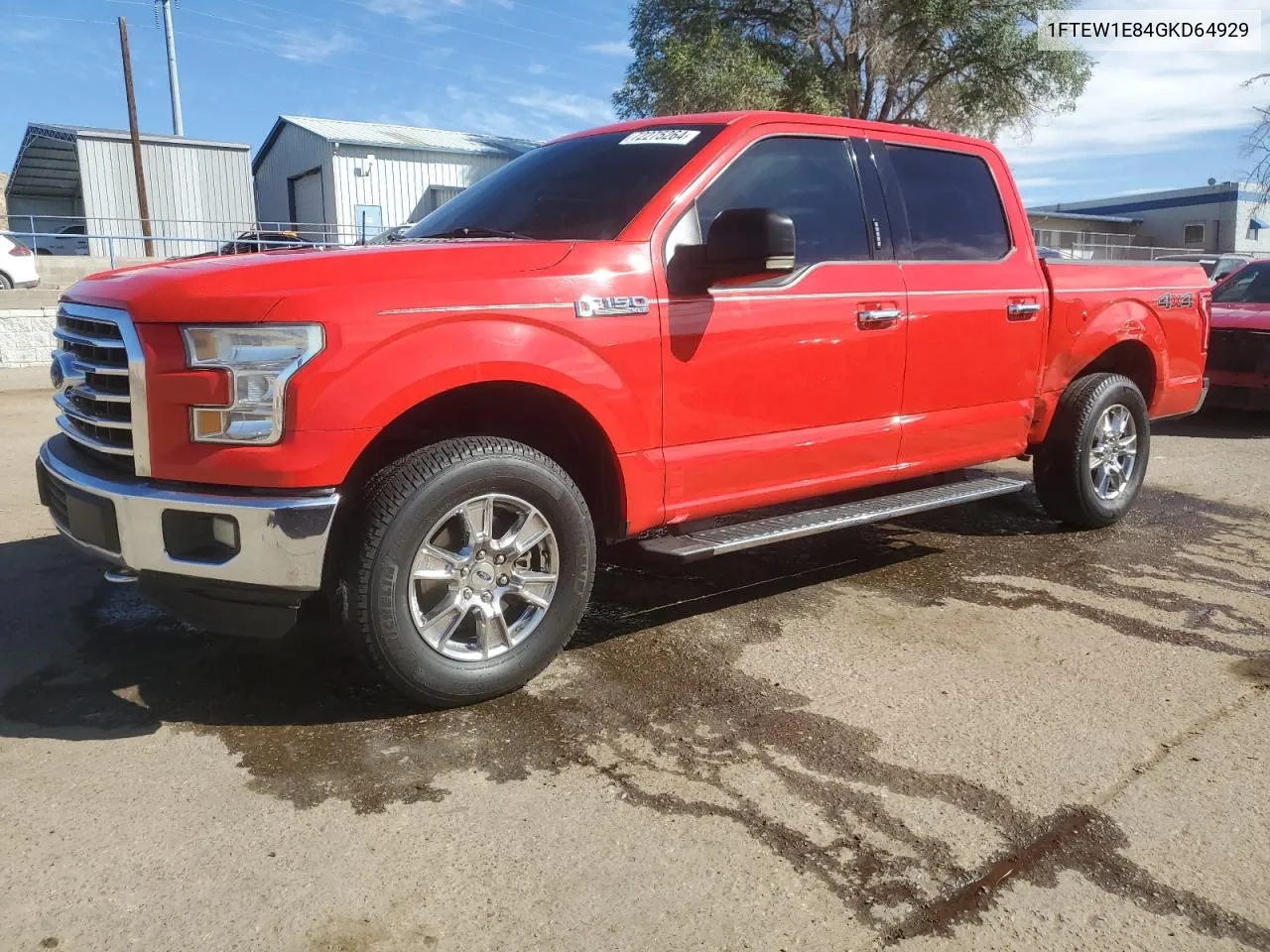 2016 Ford F150 Supercrew VIN: 1FTEW1E84GKD64929 Lot: 72275264