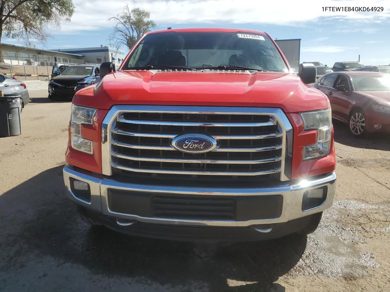 2016 Ford F150 Supercrew VIN: 1FTEW1E84GKD64929 Lot: 72275264