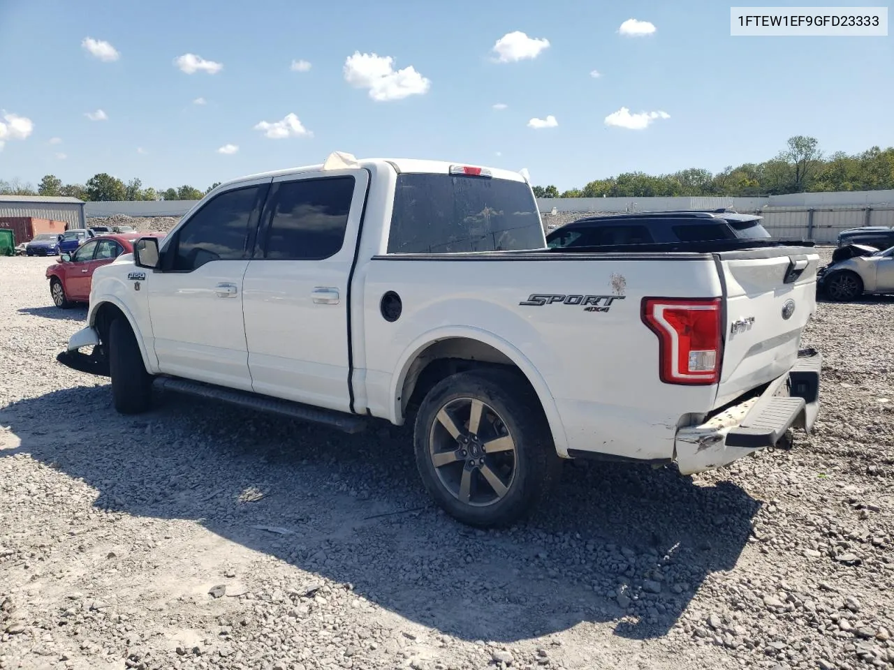 2016 Ford F150 Supercrew VIN: 1FTEW1EF9GFD23333 Lot: 72284884