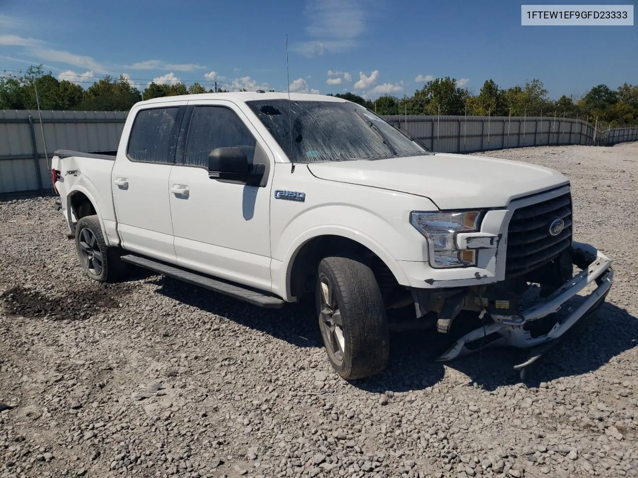 2016 Ford F150 Supercrew VIN: 1FTEW1EF9GFD23333 Lot: 72284884