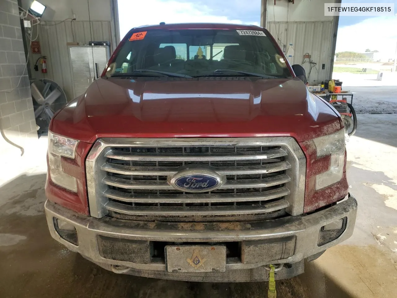 2016 Ford F150 Supercrew VIN: 1FTEW1EG4GKF18515 Lot: 72472884