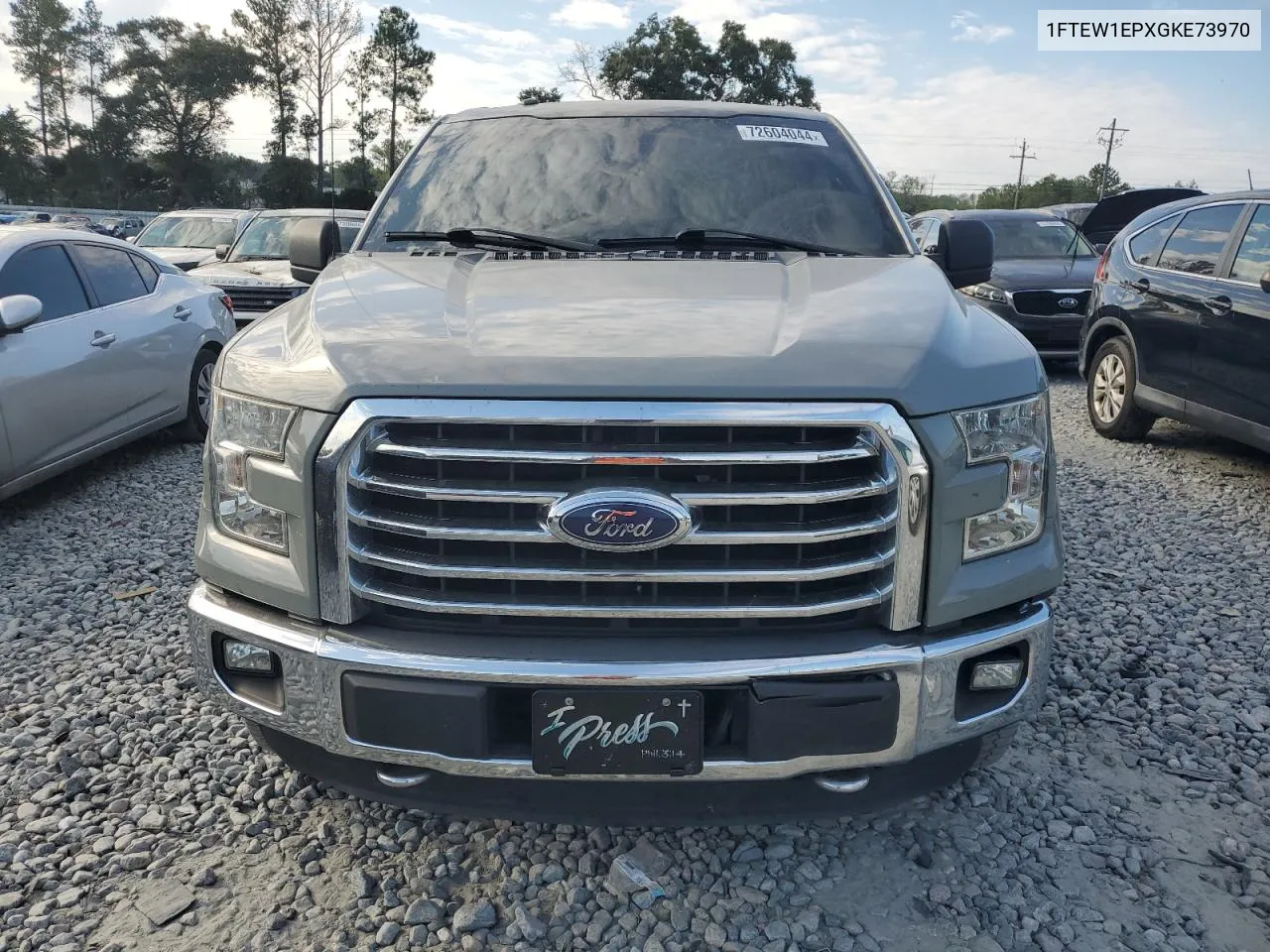 2016 Ford F150 Supercrew VIN: 1FTEW1EPXGKE73970 Lot: 72604044