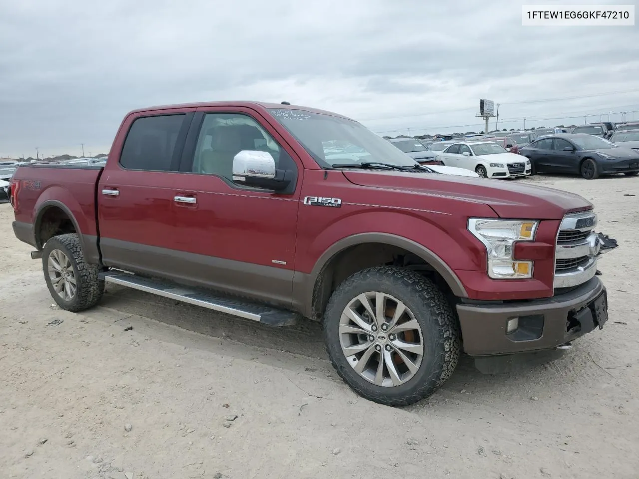 2016 Ford F150 Supercrew VIN: 1FTEW1EG6GKF47210 Lot: 72636644