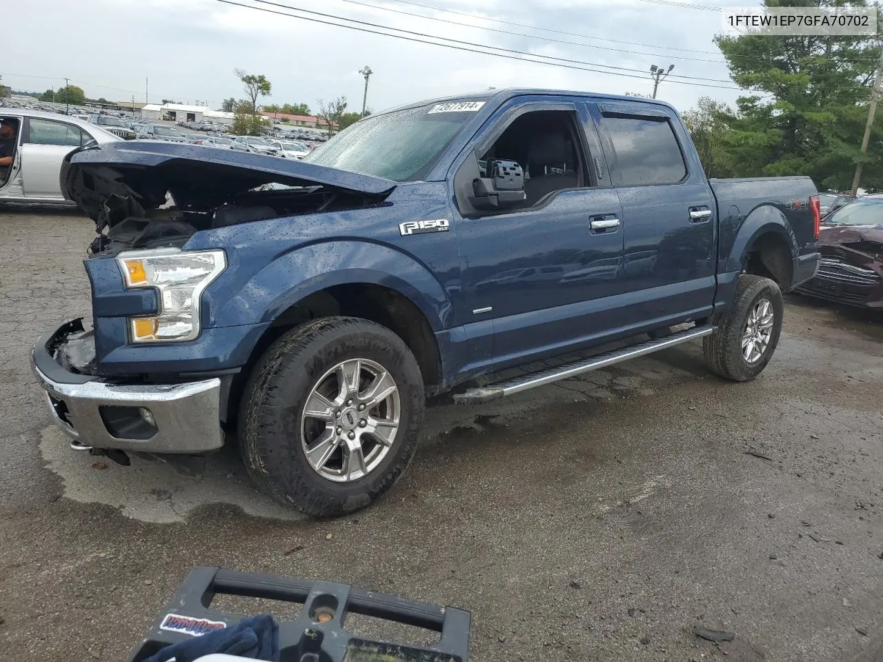 2016 Ford F150 Supercrew VIN: 1FTEW1EP7GFA70702 Lot: 72677914