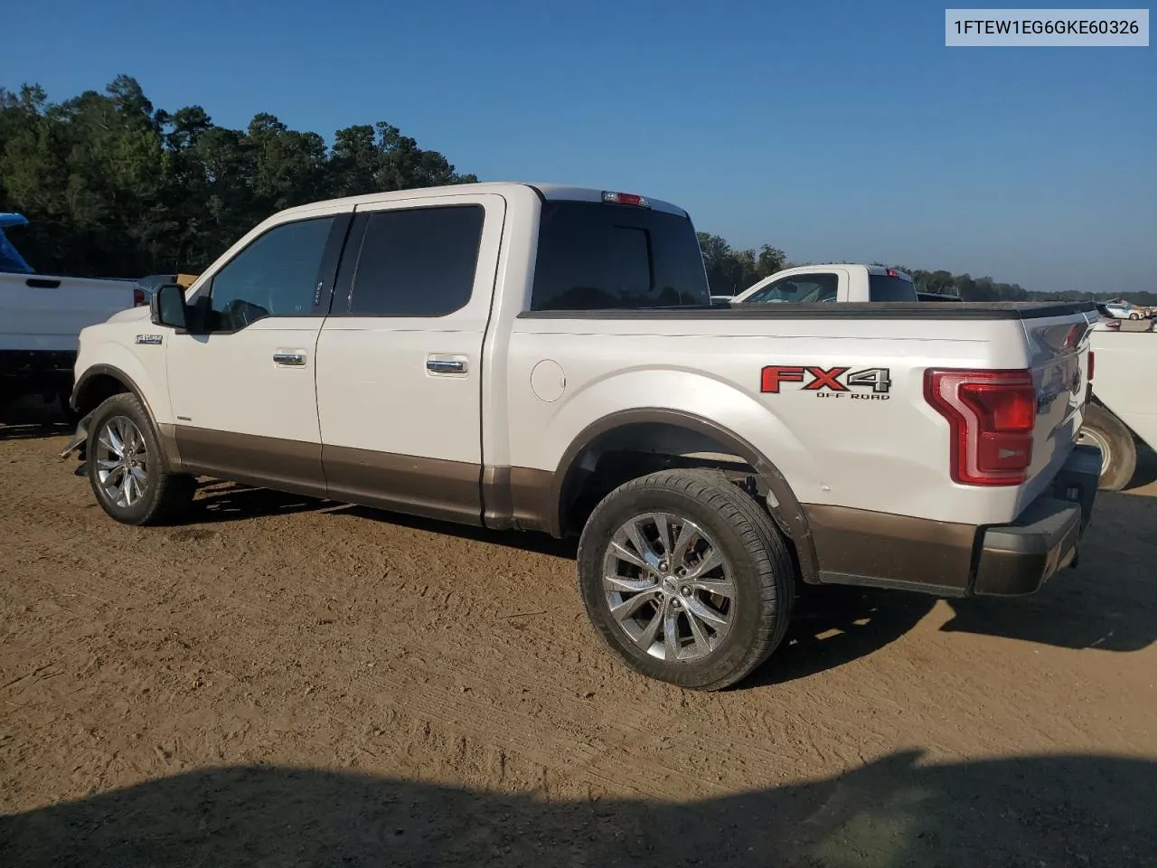 2016 Ford F150 Supercrew VIN: 1FTEW1EG6GKE60326 Lot: 72690774