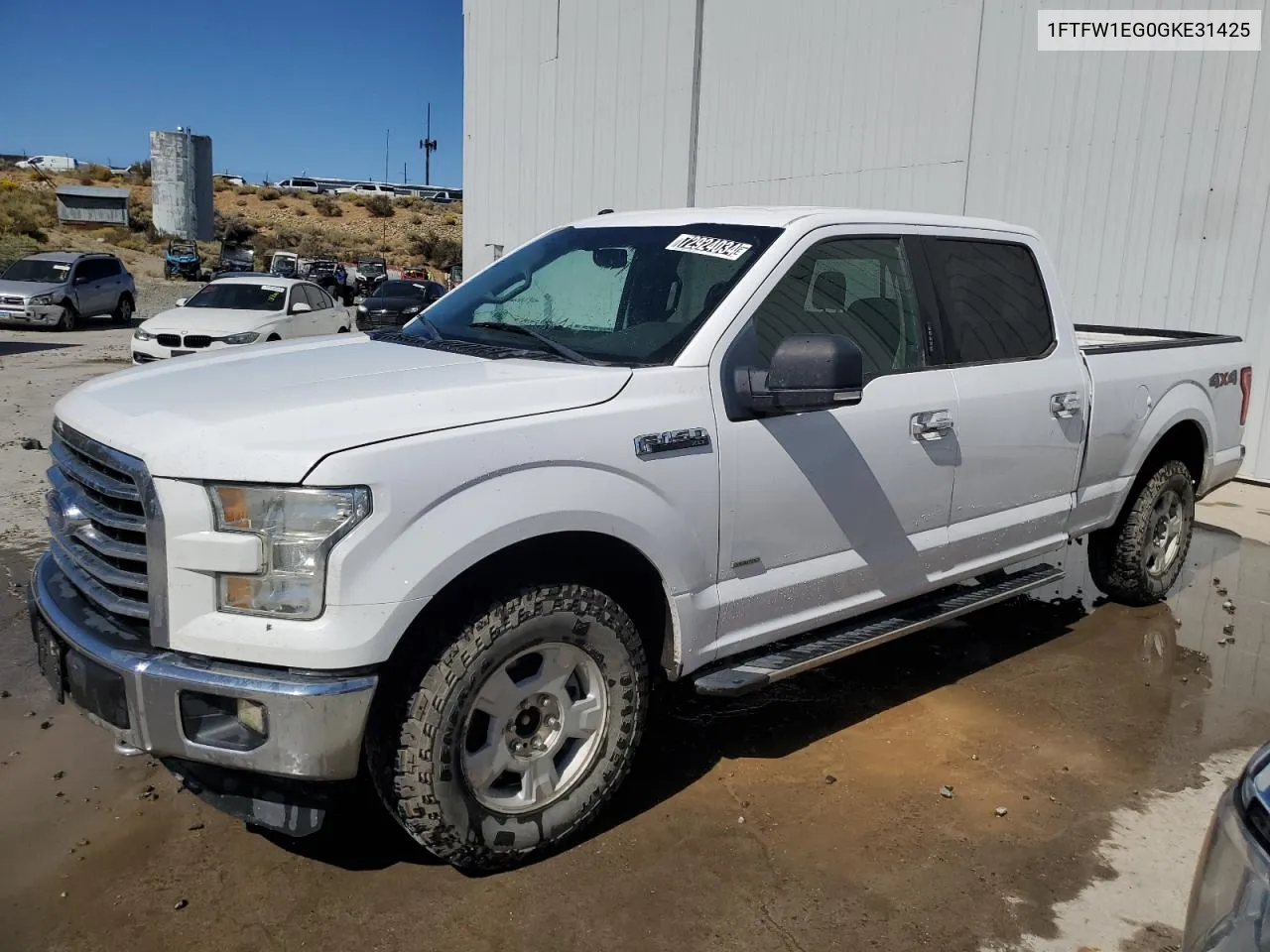 2016 Ford F150 Supercrew VIN: 1FTFW1EG0GKE31425 Lot: 72924034